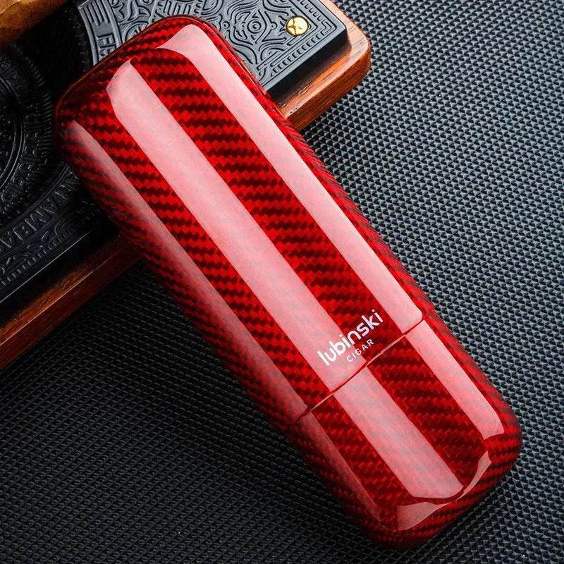 Portable Carbon fibre Travel Cigar case. - EX-STOCK Canada