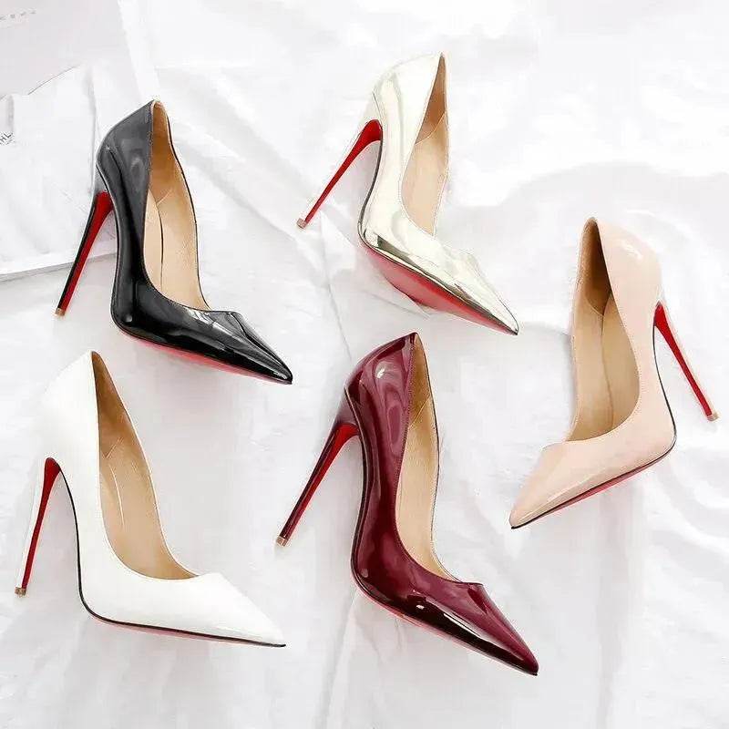 12cm high heels pointed toe stiletto shoes - EX-STOCK Canada