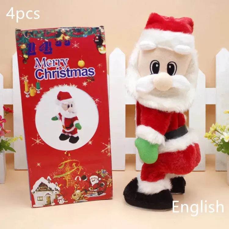 Creative Christmas Musical Hip-shaking Santa Claus Ornaments - EX-STOCK Canada