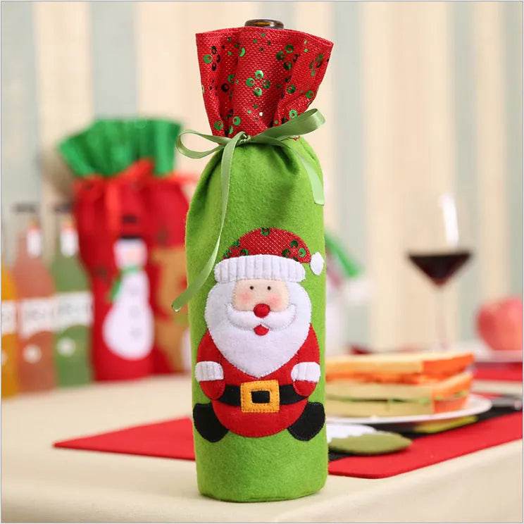 Christmas Decorations Christmas Wine Bottle Socks - EX-STOCK Canada