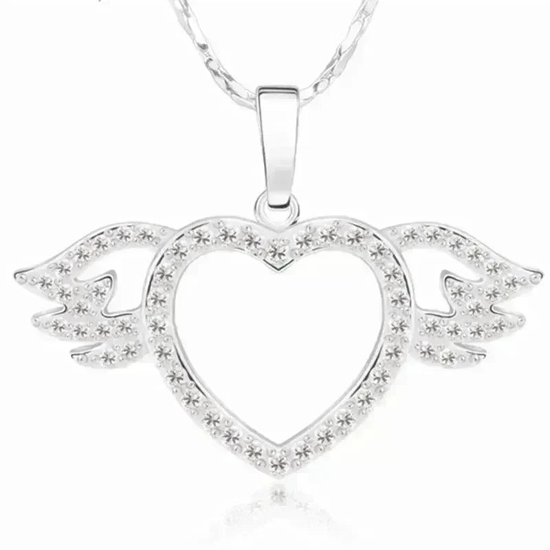 Women Fashion Angel love pendant Necklace Gold Silver - EX-STOCK CANADA