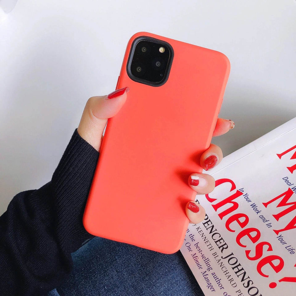 Plain Soft Silicone Mobile iphone phone case Unisex - EX-STOCK Canada