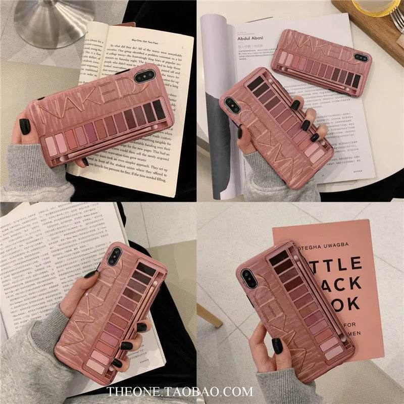 Eyeshadow Makeup-themed Silicone iPhone Case women - EX-STOCK Canada