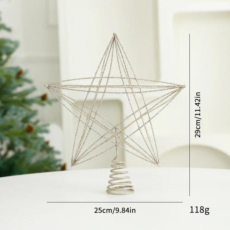 Eight Awn Star Champagne Christmas Decoration Ornaments - EX-STOCK Canada