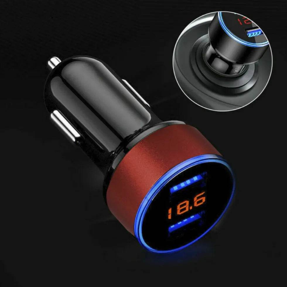 Automobile Smart Digital LED display car charger - EX-STOCK Canada
