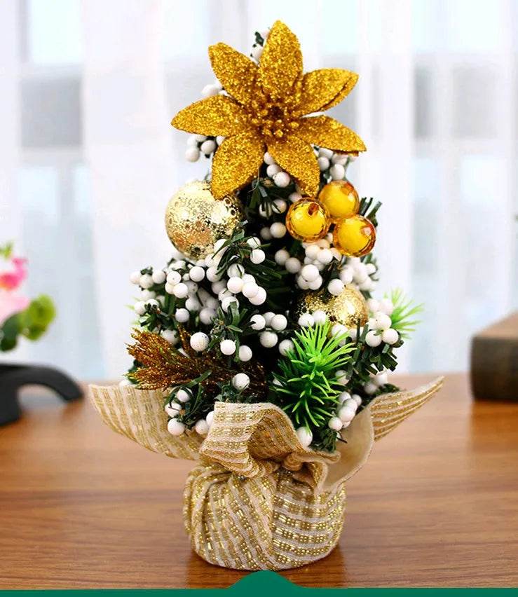 Christmas Ornaments Tree 20cm Mini Christmas Decoration Tree Christmas Day Mall Decoration Desktop Ornaments Small Tree - EX-STOCK Canada