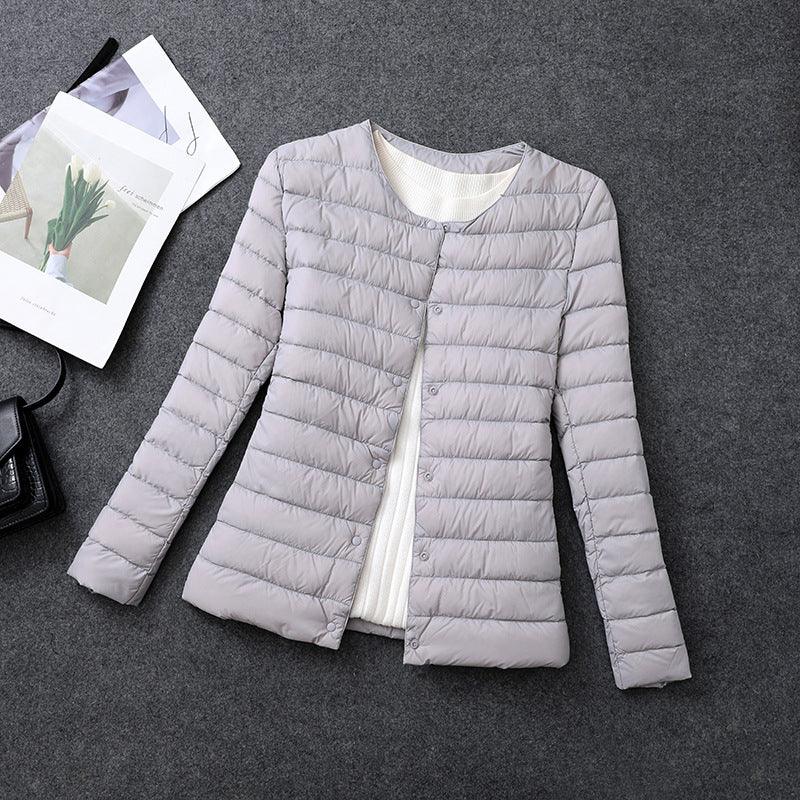 Women's Lightweight Short Inner-wear Round-neck Thermal Jacket - EX-STOCK Canada
