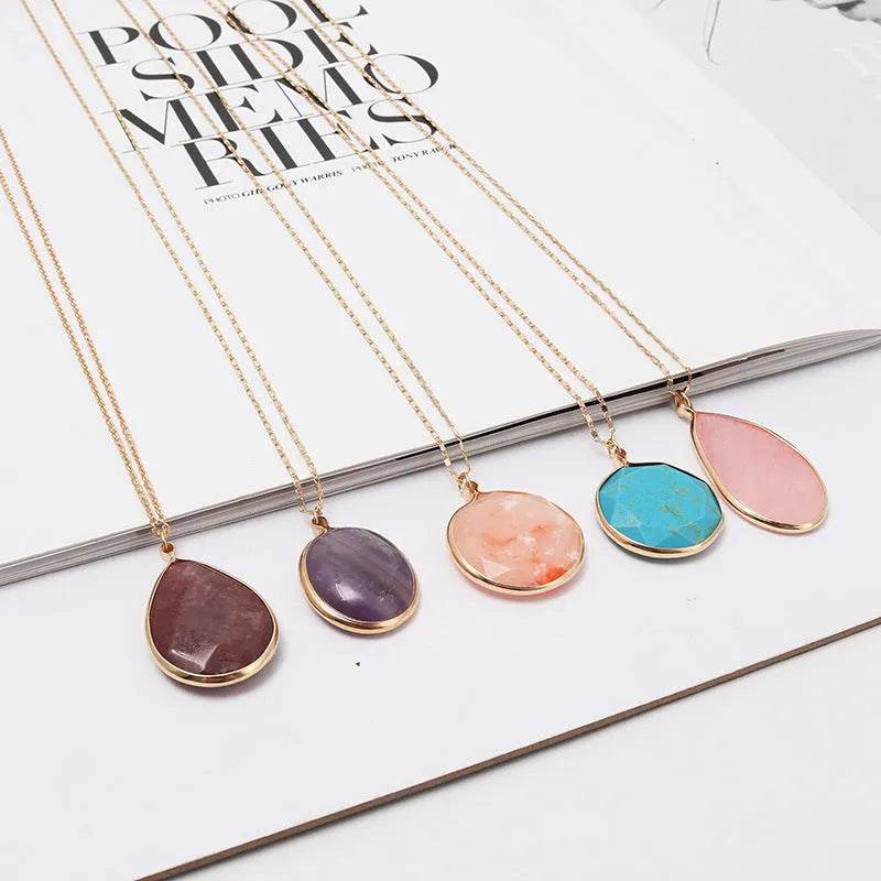 Personalized stone short Dress necklace Unisex - EX-STOCK Canada