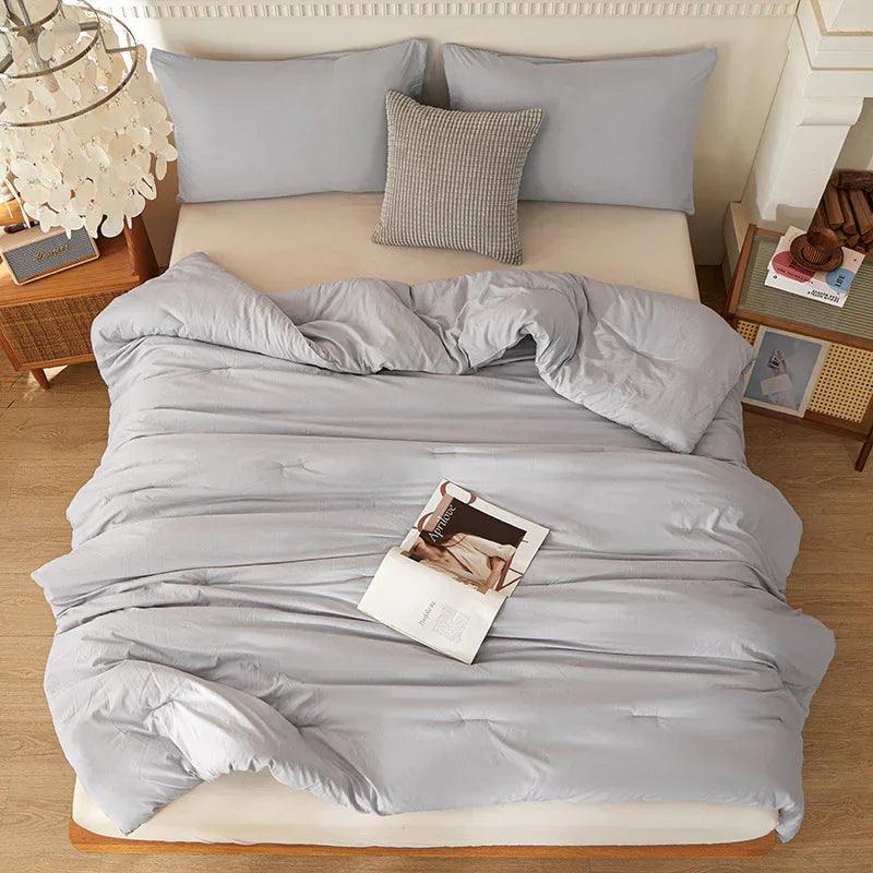 Couette synthétique transfrontalière Amazon Temu pour toutes saisons, insert de couette en coton lavé brossé, vente en gros en usine pour le commerce extérieurEX-STOCK Canada
