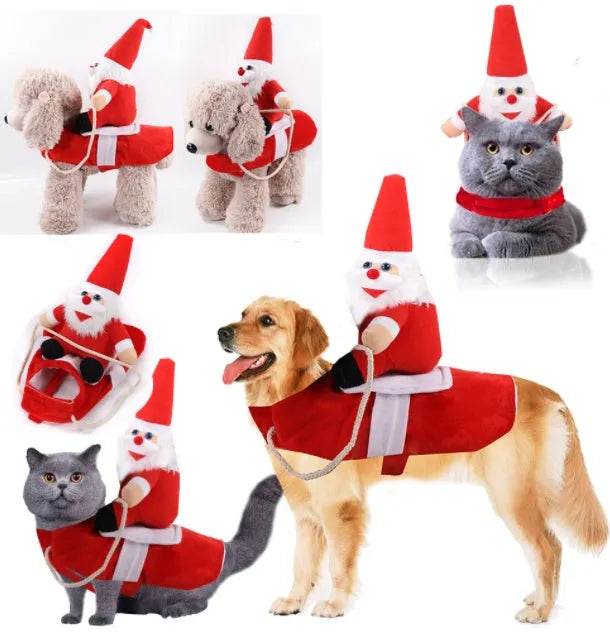 Dog Christmas Clothes Cat Christmas Clothes Pet Winter Clothes - EX-STOCK Canada