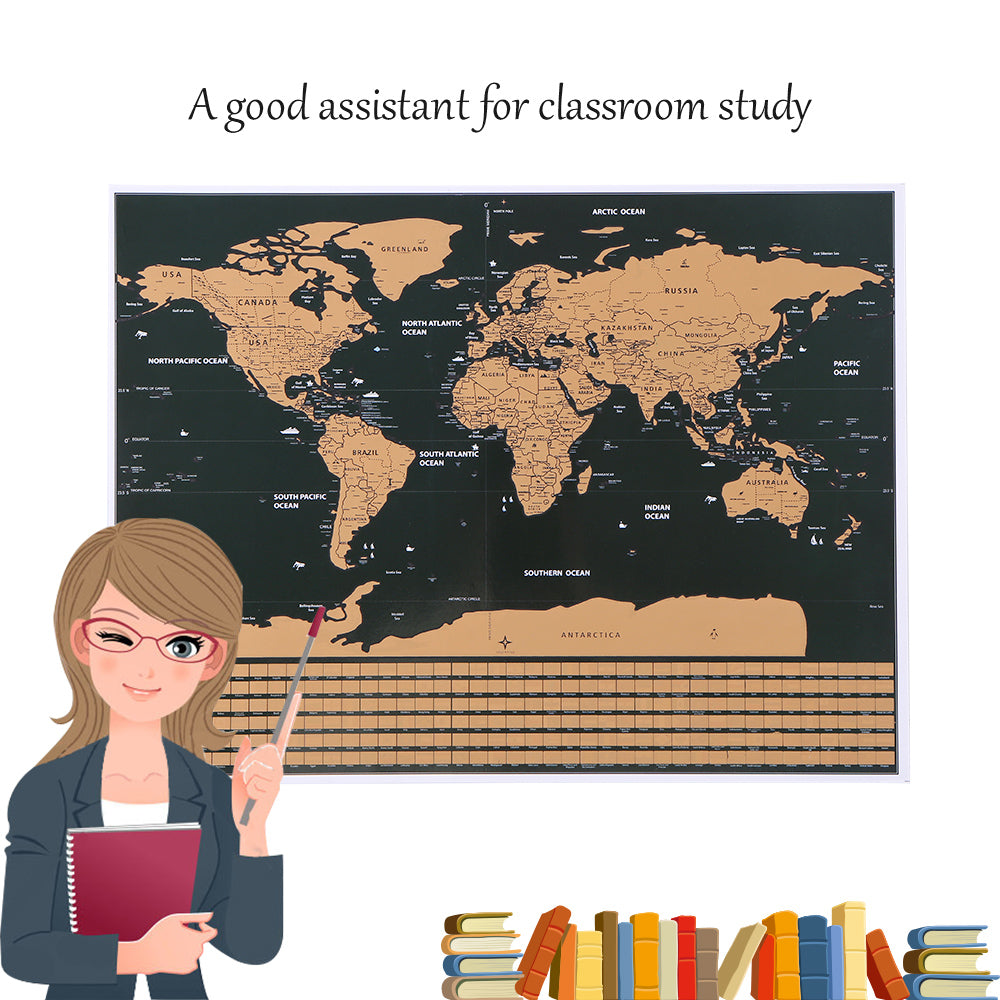 World Travel Map EX-STOCK Canada