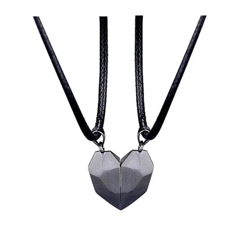 Creative Magnet Necklace Love Heart Broken Men And Women - EX-STOCK Canada
