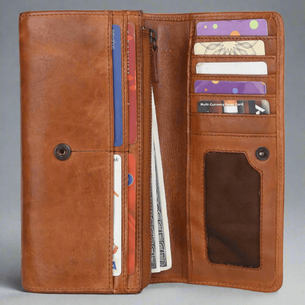 Pochette portefeuille en cuir pour femmes METEX-STOCK Canada