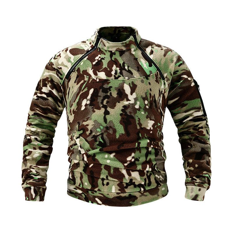 Pull pour hommes à col montant, chaud et ample, vêtement de couleur unieEX-STOCK Canada