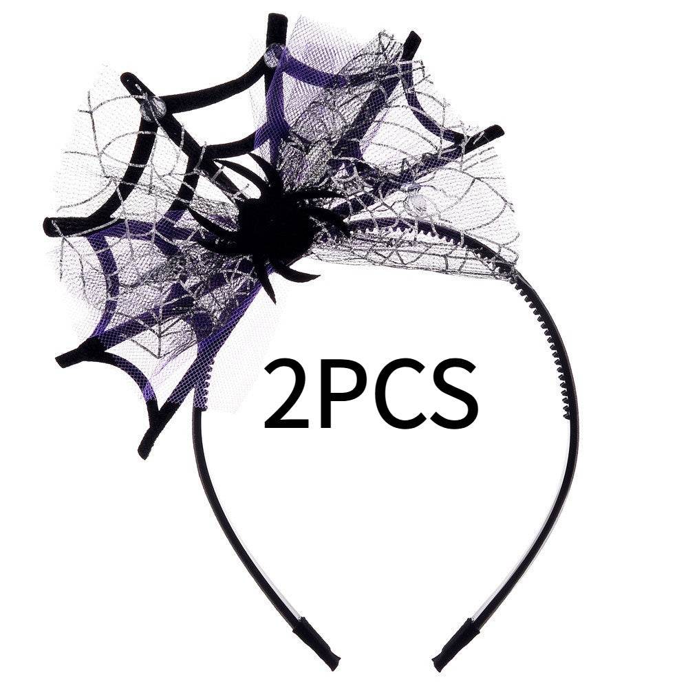 Lace Spider Web Hair-hoop Headband Halloween Ghost Festival - EX-STOCK Canada