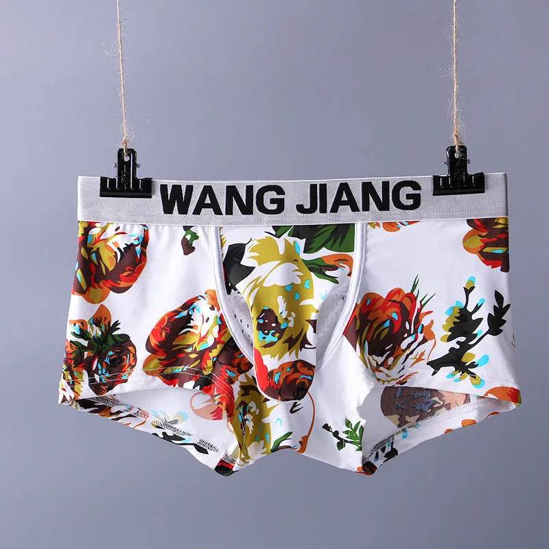 Silk Breathable Mesh Floral Ball sack Brief Boxers with Pouch Underwear - EX-STOCK Canada