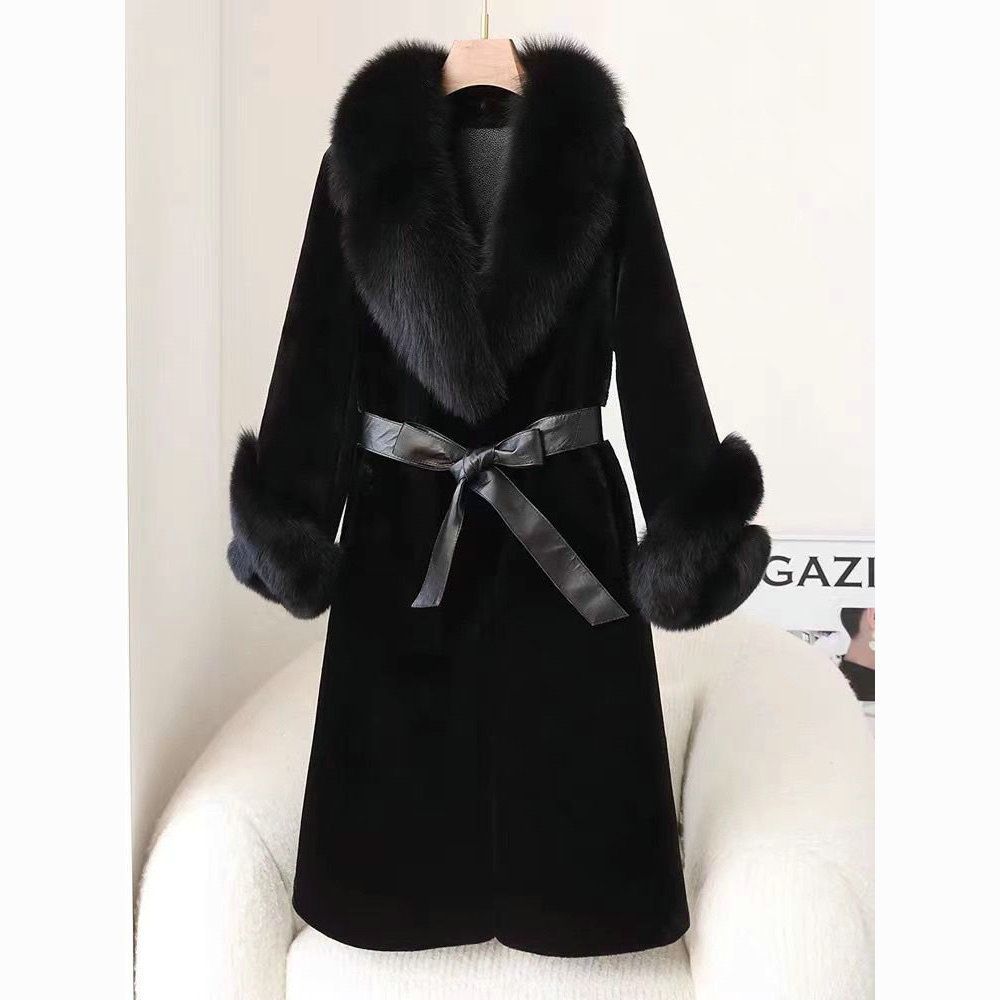 Thickened Faux Mink Coat With Large Fur Collar For Women - EX-STOCK Canada