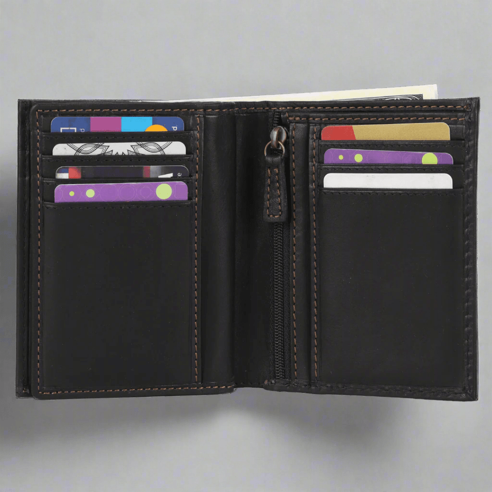Portefeuille en cuir RFID pour hommes MET Center WingEX-STOCK Canada