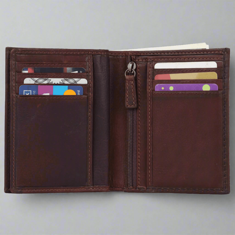 Portefeuille en cuir RFID pour hommes MET Center WingEX-STOCK Canada