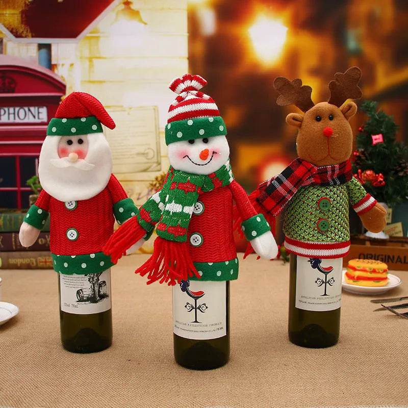 Christmas Decorations Christmas Wine Bottle Socks - EX-STOCK Canada
