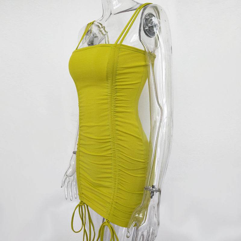 Articat Spaghetti Strap Sexy Backless Women Summer Dress Strapless Bodycon Bandage Party Dresses Vestidos Club Mini Dress - EX-STOCK Canada