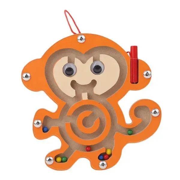 Children Magnetic Maze Toy Kids Wooden Puzzle Game Toy Kids Early Educational Brain Teaser Wooden Toy Intellectual Jigsaw Board - EX-STOCK Canada
