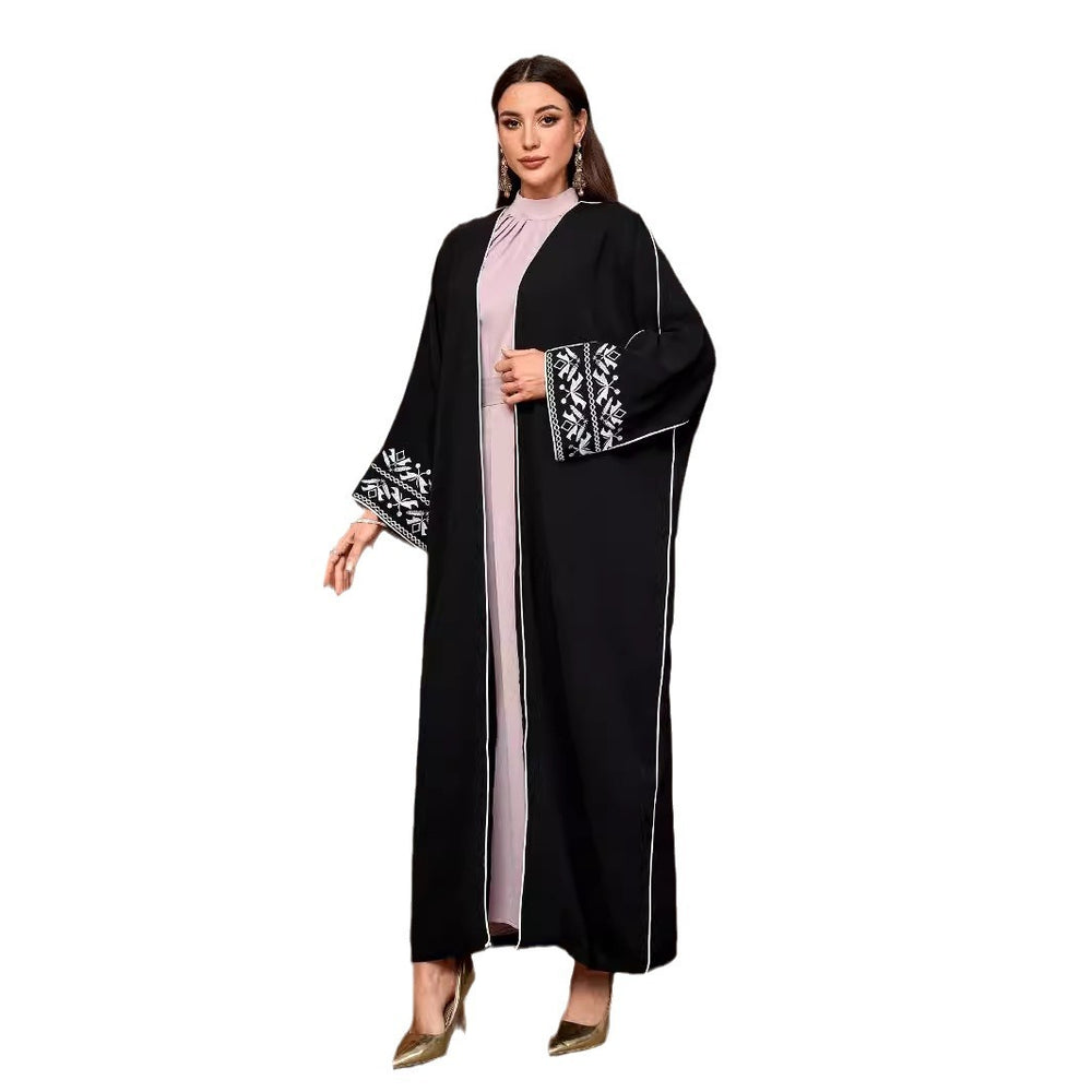 Embroidery Middle East Muslim Fashion Cardigan EX-STOCK Canada