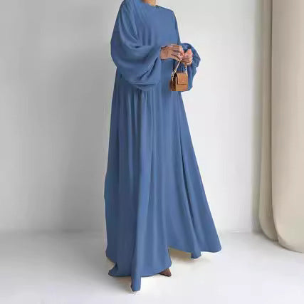 Middle East Muslim Women's Wear Plain Clothing Robe - EX-STOCK Canada