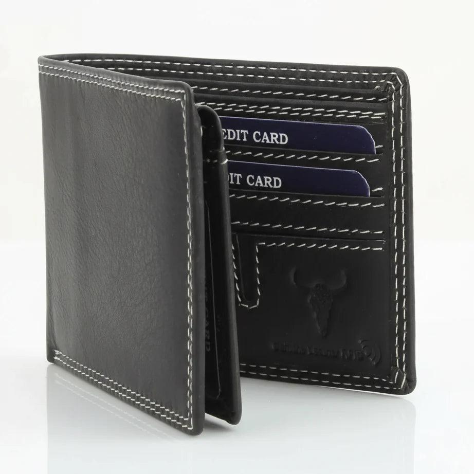 Men's Oil Pull Up Top Flap Bifold Wallet EX-STOCK Canada