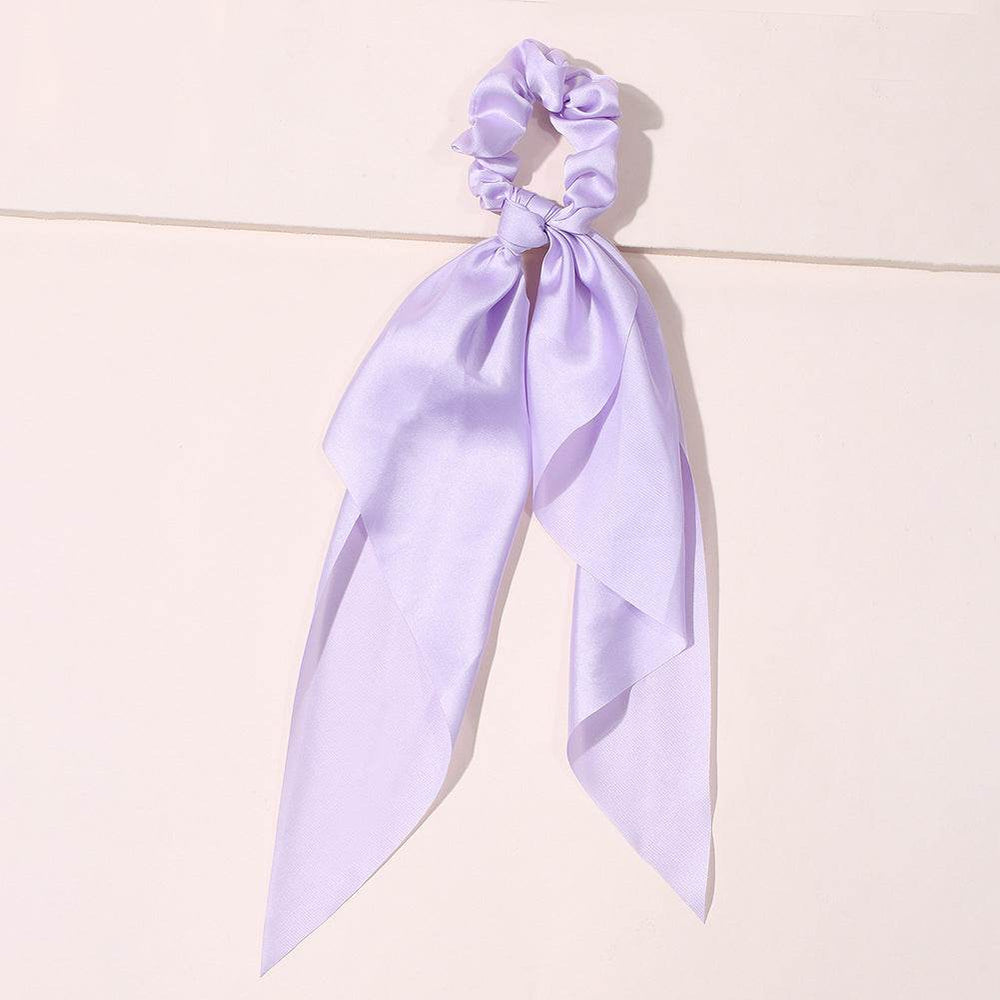 Cute Hair Silk Bow Scrunchie Vintage Satin Scarf Scrunchie - EX-STOCK Canada