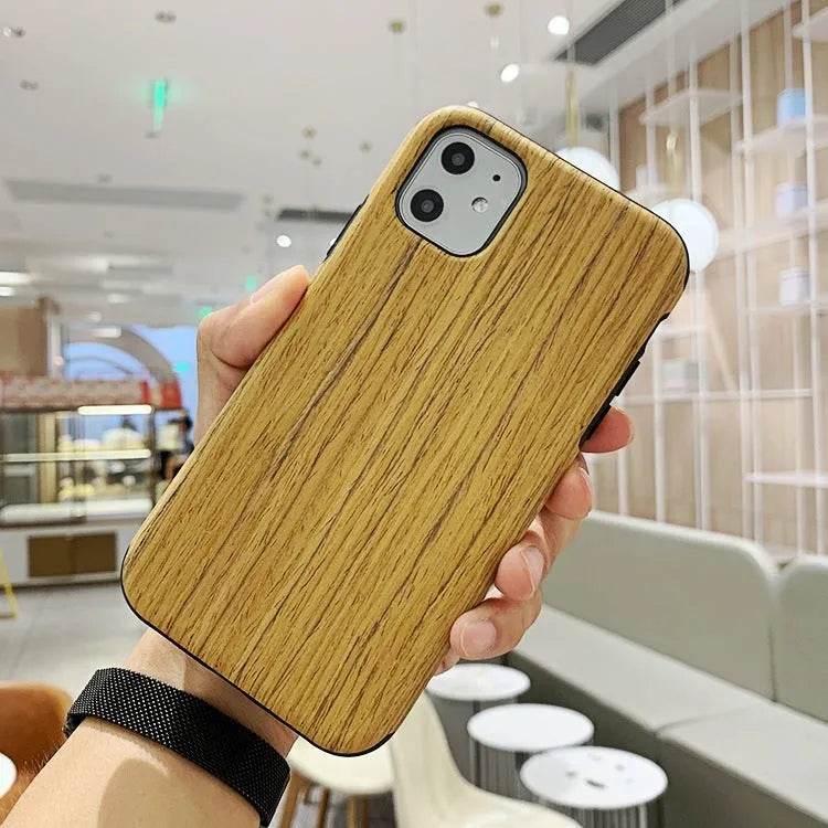 Simple Bamboo Wooden iphone Protective case Unisex - EX-STOCK Canada
