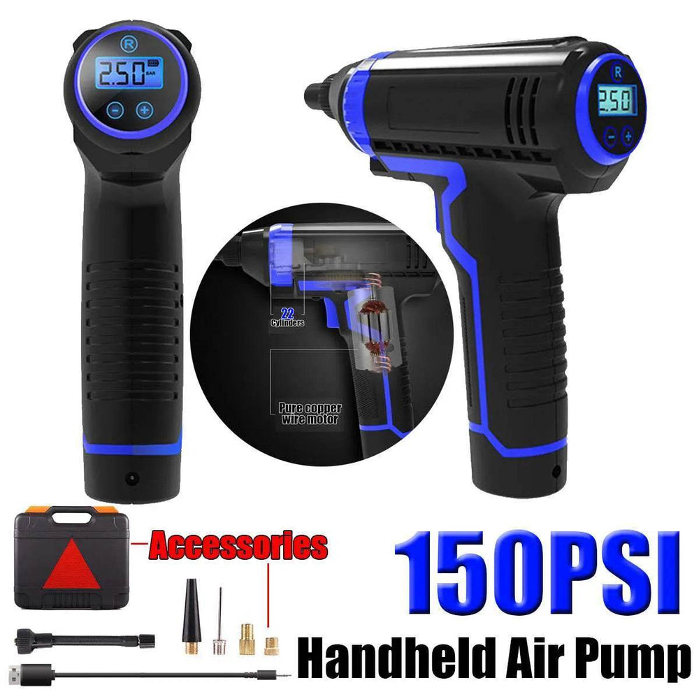 Wireless Charging Portable Multi-function Vehicle Household Electric Car Tire Handheld Air Pump - EX-STOCK Canada