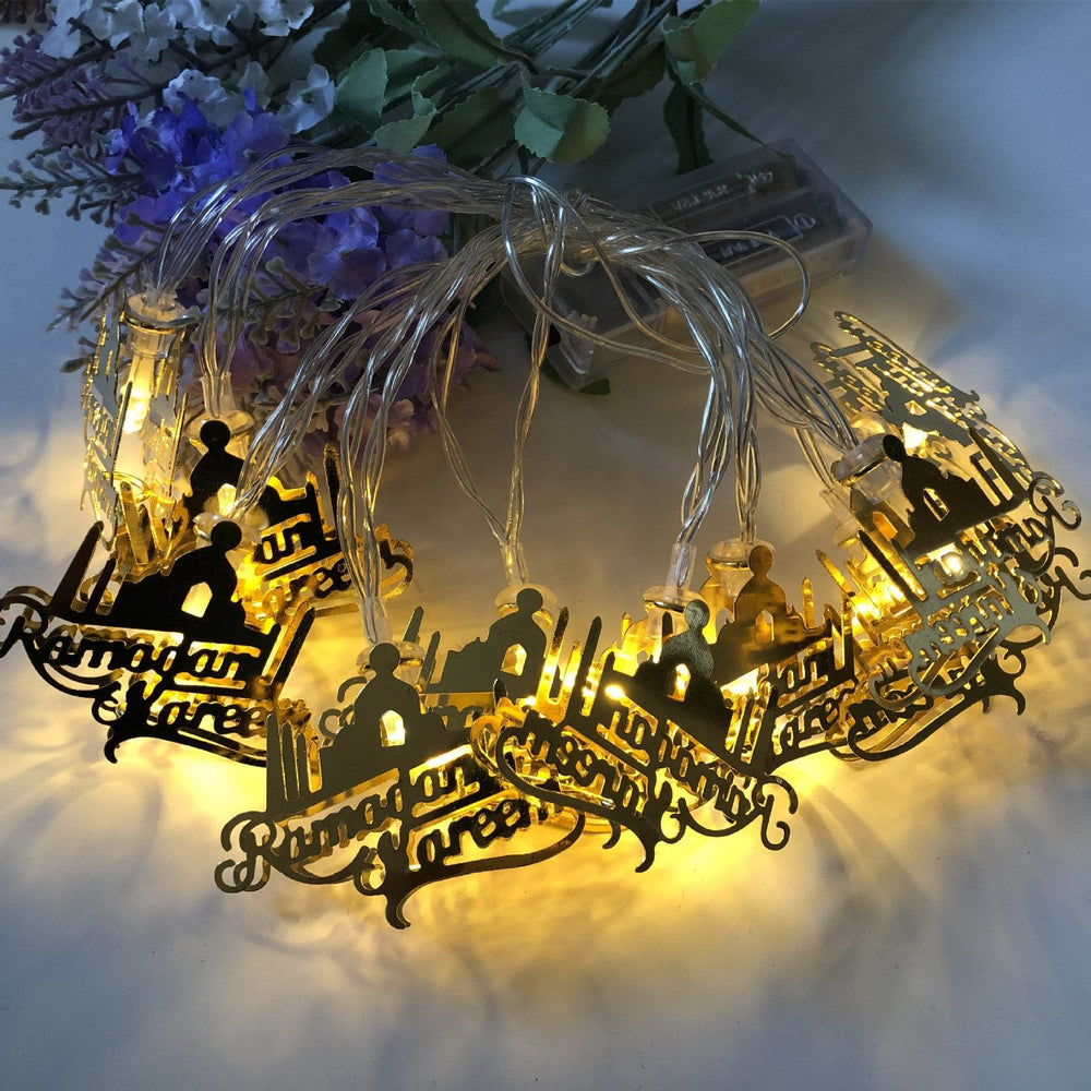 New Muslim Ramadan Iron LED Letters Eid Mubarak string Light - EX-STOCK Canada