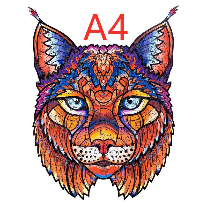 Animal Shaped Wooden Puzzle Play Toy for Kids 14 years above - EX-STOCK Canada