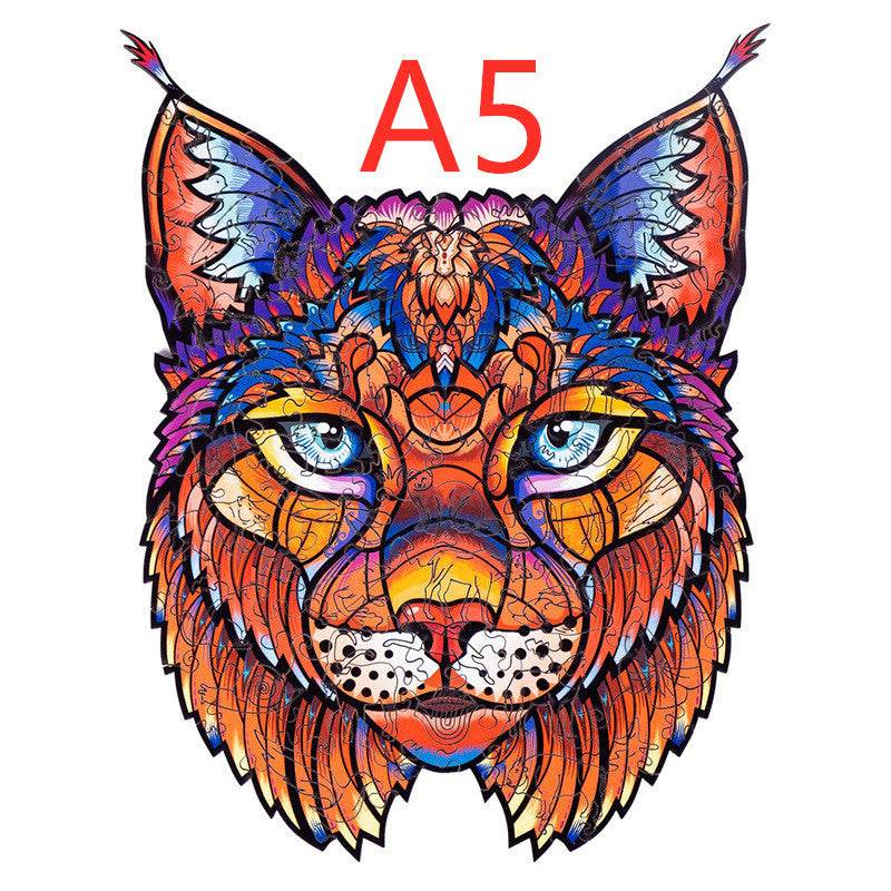 Animal Shaped Wooden Puzzle Play Toy for Kids 14 years above - EX-STOCK Canada