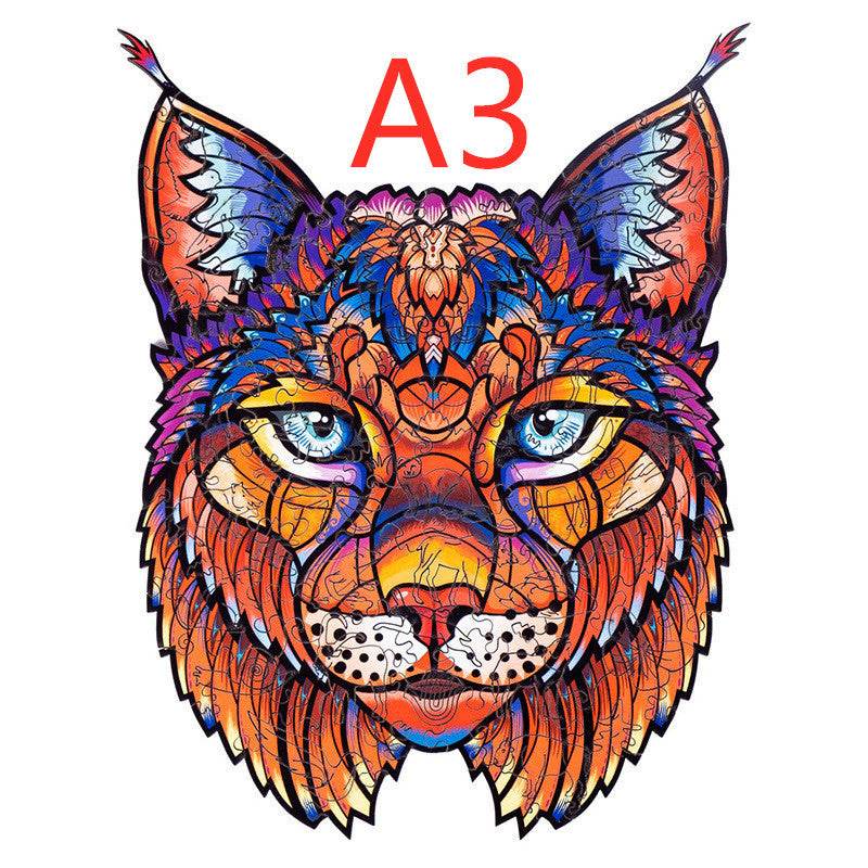 Animal Shaped Wooden Puzzle Play Toy for Kids 14 years above - EX-STOCK Canada