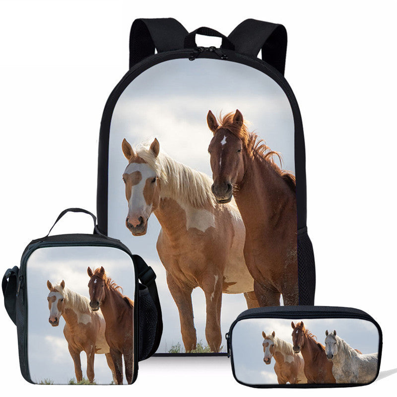 Mustang Personality Student School Bag Lunch Bag EX-STOCK