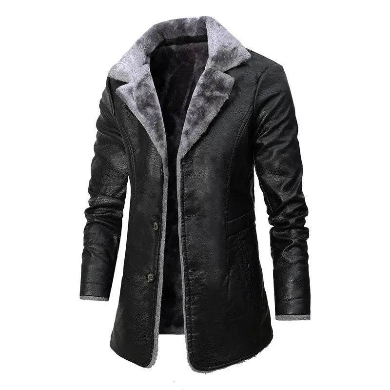 Plush Large Lapel Suit Fur Plush Jacket Men - EX-STOCK Canada