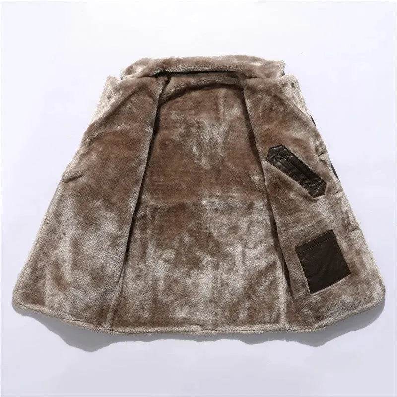 Plush Large Lapel Suit Fur Plush Jacket Men - EX-STOCK Canada