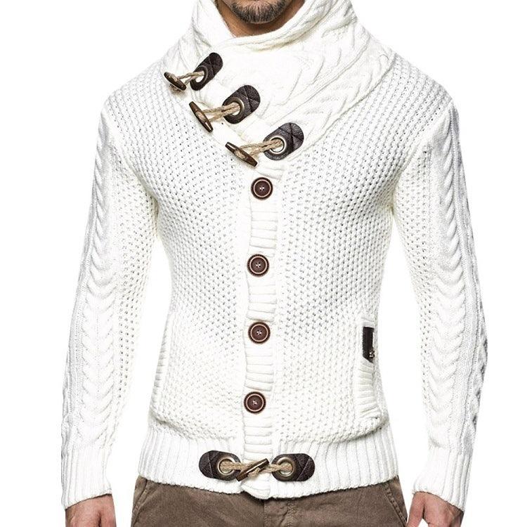 Knitted Jacket With High Collar Buttons EX-STOCK Canada