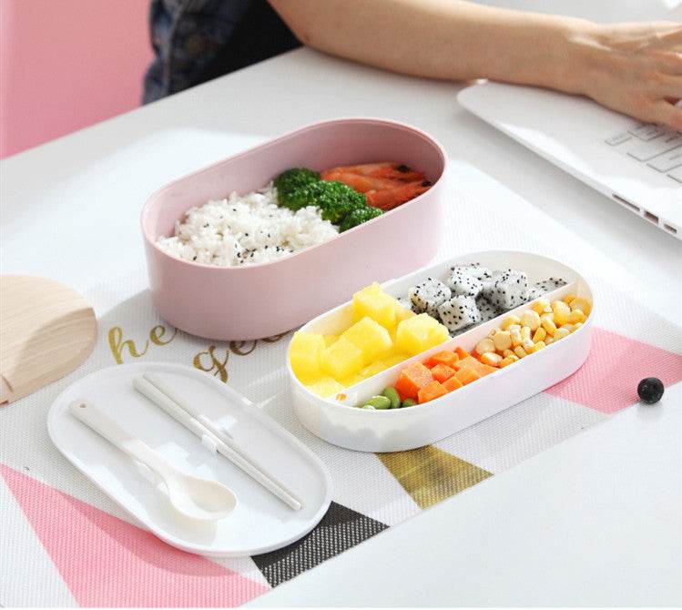 Portable Nordic Style Student Bento Lunch Box with Cutlery - EX-STOCK Canada