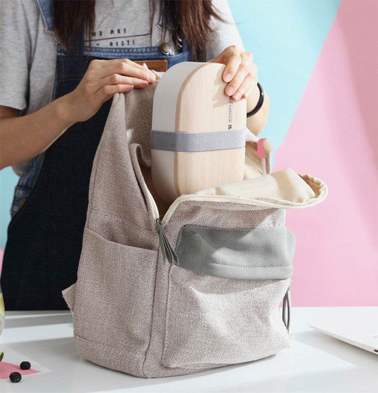 Portable Nordic Style Student Bento Lunch Box with Cutlery - EX-STOCK Canada