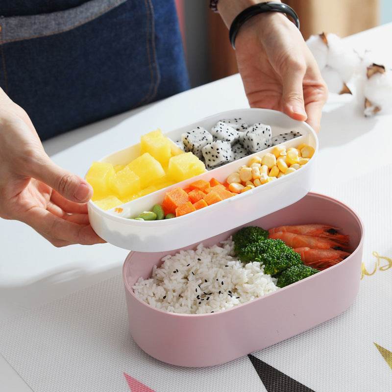 Portable Nordic Style Student Bento Lunch Box with Cutlery - EX-STOCK Canada