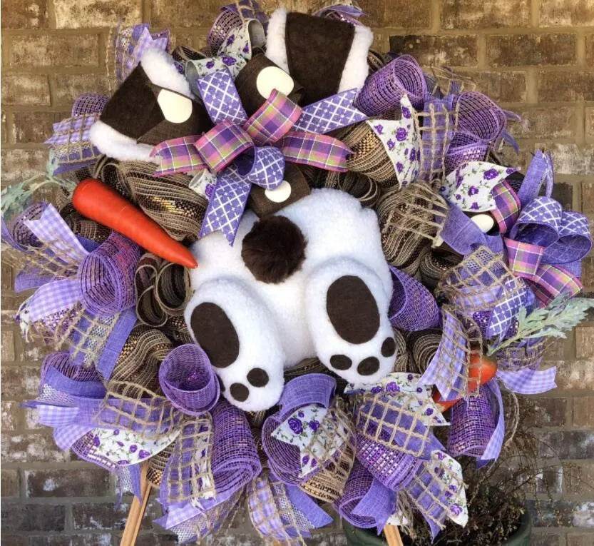 Christmas Bunny Garland Easter Decoration Foam Fruit Mall Living Room Props Ornaments - EX-STOCK Canada