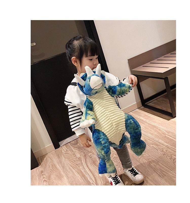 3D Dinosaur Kids Backpack – Cute Cartoon Plush Bag - EX-STOCK Canada