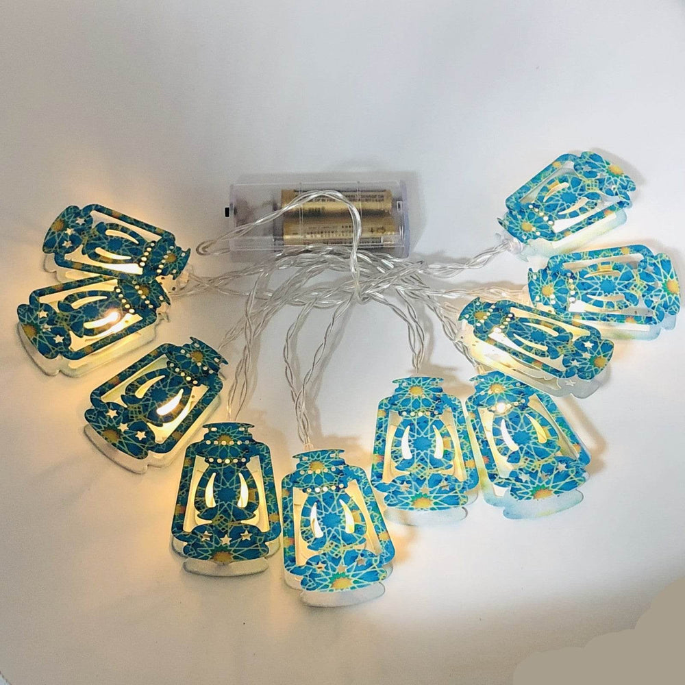 LED Lantern Palace Lantern Eid Mubarak String Lights Ramadan Festival Decoration - EX-STOCK Canada