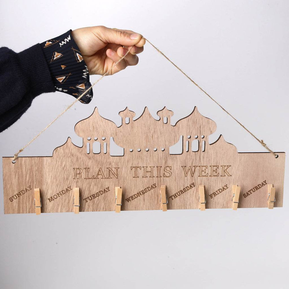 Eid Mubarak Home Decoration Wooden Calendar Listing Ramadan Decor Plaques - EX-STOCK Canada