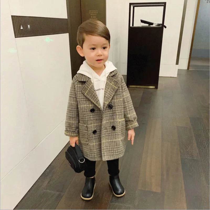 Children Winter Lapel Cardigan Jacket Kids - EX-STOCK Canada