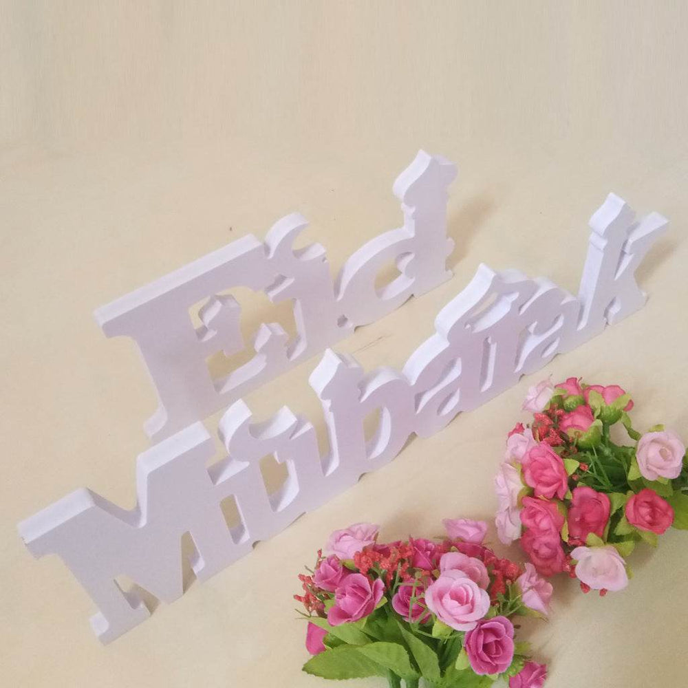 Wood Plastic Letter Ramadan Table Home Decoration Crafts Eid Mubarak plaques - EX-STOCK Canada