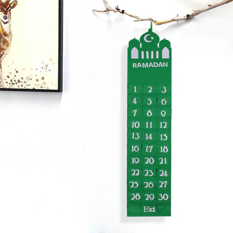 For Eid Al-Fitr And Ramadan, The Cloth Wall Calendar Carries The Bag - EX-STOCK Canada